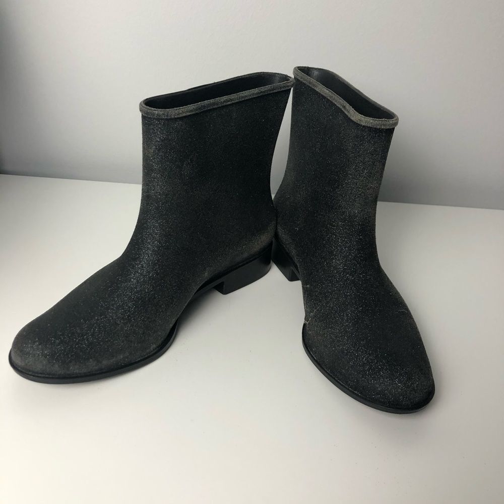Melissa Moon Dust Glitter Ankle Chelsea Boot 8